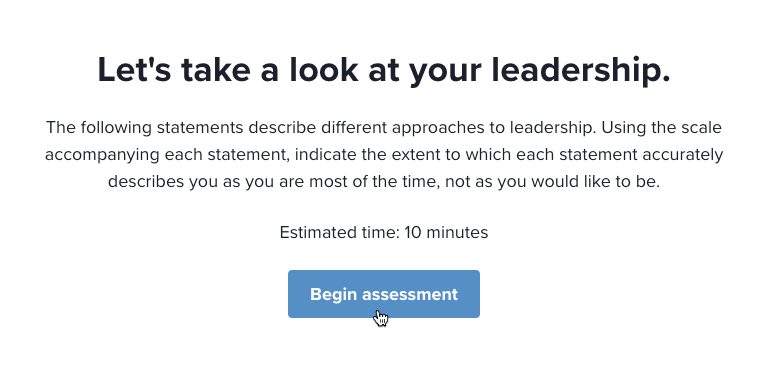 Begin Assessment