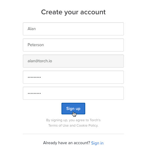 Create Your Account