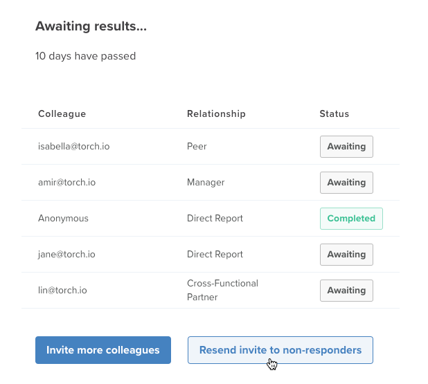 Resend Invite to Non-Responders