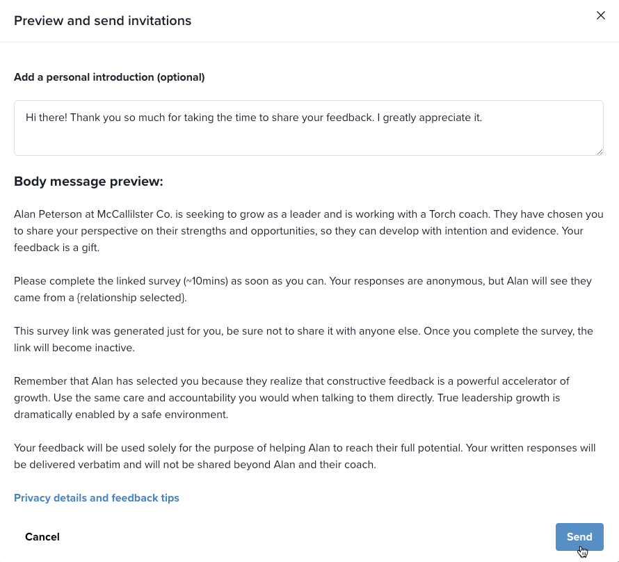 Send Invitations(1)