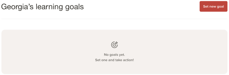 Screenshot 2024-04-16 at 6.46.08 PM.png From the Learning goals tab, click Create new learning goal