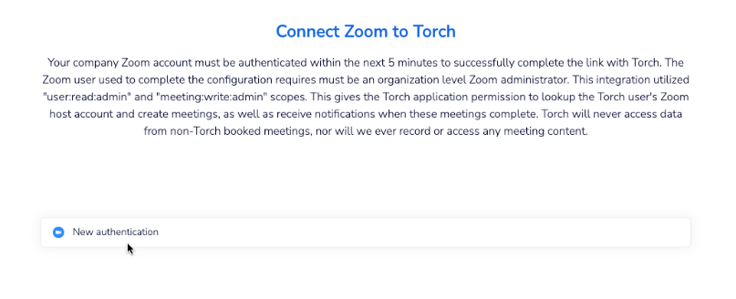 New Authentication