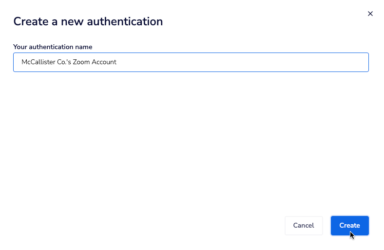 Create Authentication